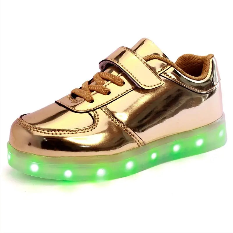 USB Charger LED Glowing Sneakers