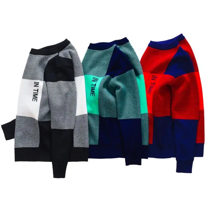 Boy's Round Collar Sweater