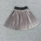 Velvet Pleated Skirt