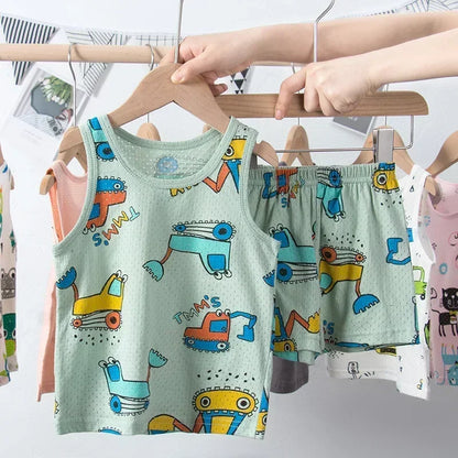 Summer Sleeveless Clothing Set
