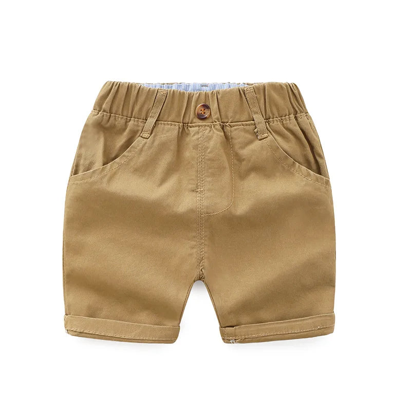 Solid Colour Cotton Shorts
