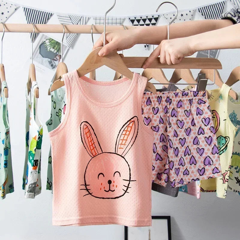 Summer Sleeveless Clothing Set