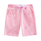 Elastic Waist Cotton Shorts