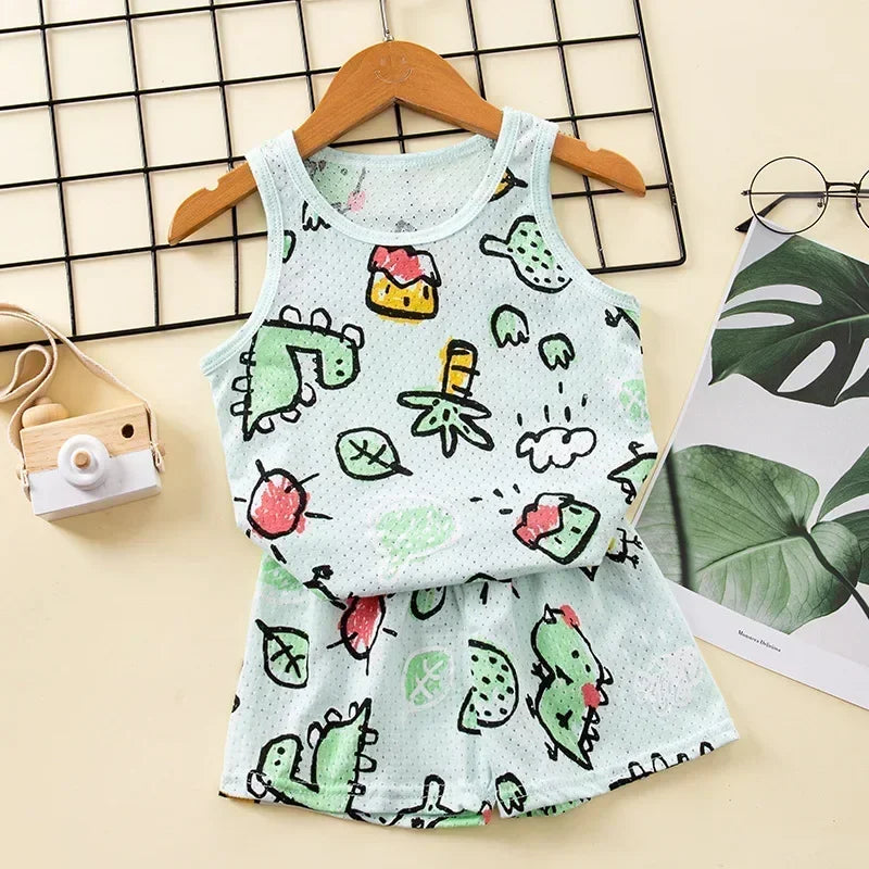 Summer Sleeveless Clothing Set