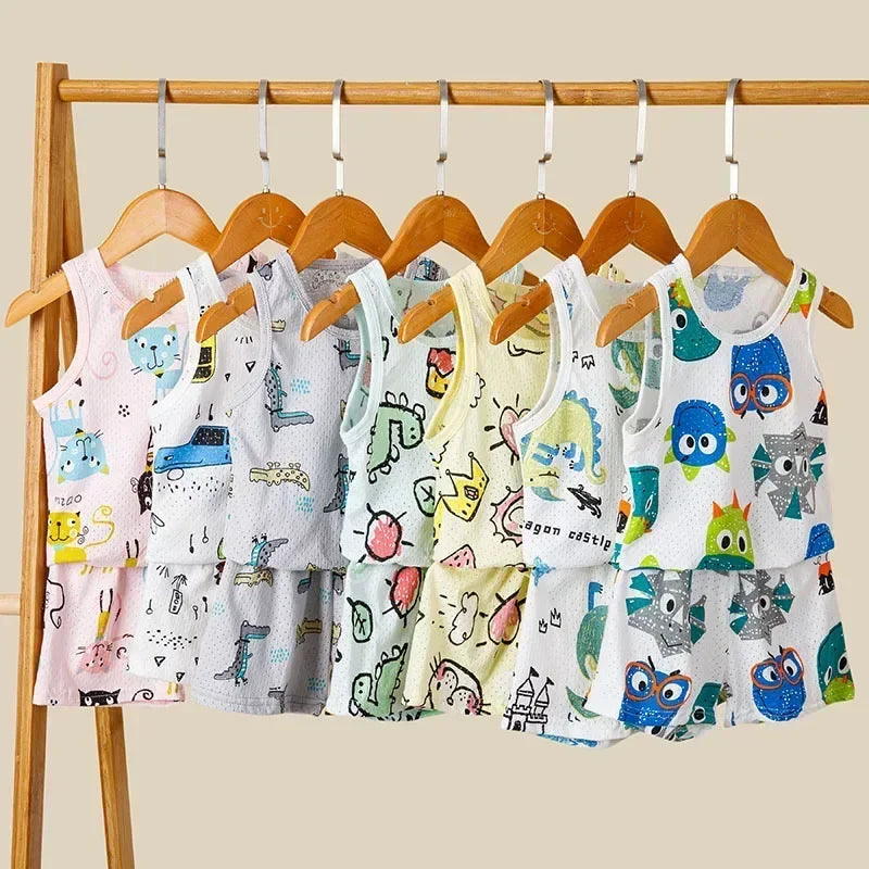 Summer Sleeveless Clothing Set