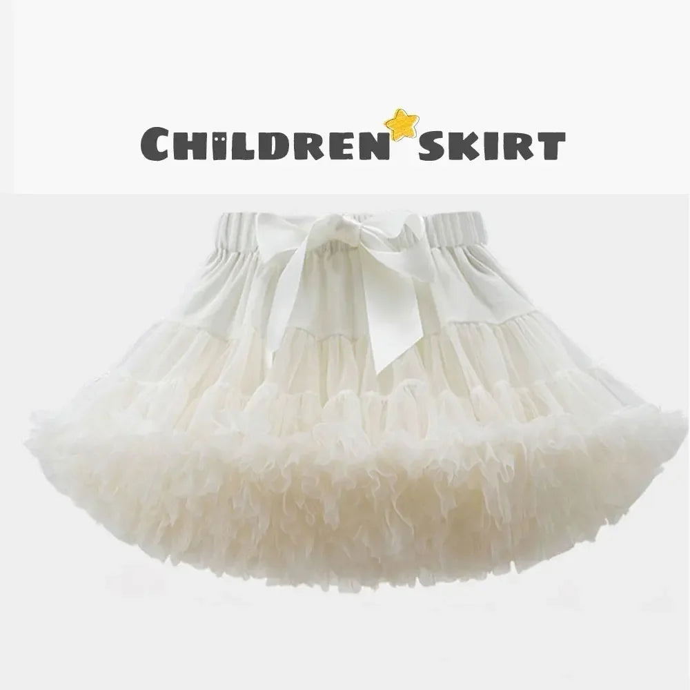 Solid Fluffy Tulle Tutu Skirt