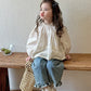 Spring Autumn Kids Lace Wide Leg Pants