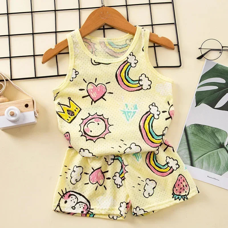 Summer Sleeveless Clothing Set