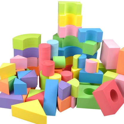 50 Pcs/Set EVA Foam Blocks Educational Kids Toys